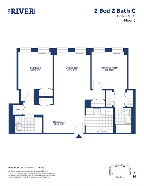 this floor plan is an approximation of our 2 bed 2 bath c floor plan
